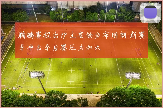 鹈鹕赛程出炉主客场分布明朗 新赛季冲击季后赛压力加大